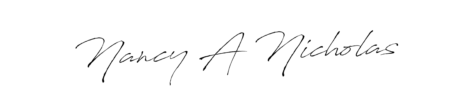 Also we have Nancy A Nicholas name is the best signature style. Create professional handwritten signature collection using Antro_Vectra autograph style. Nancy A Nicholas signature style 6 images and pictures png